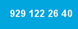 929 122 26 40